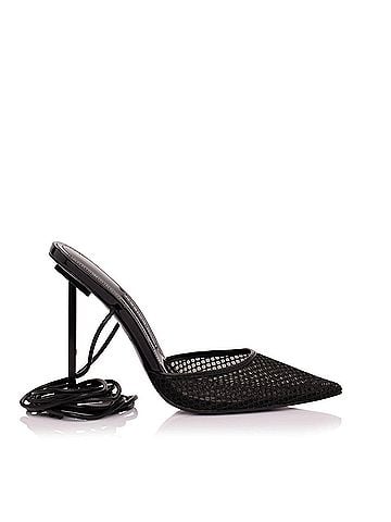 Jessica Rich Women's Exotic Stiletto Sandal in Noir (view 1)