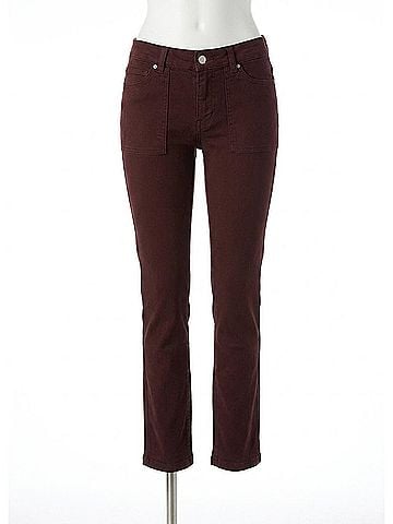 DL1961 Mara Straight Pants in Bark (view 1)