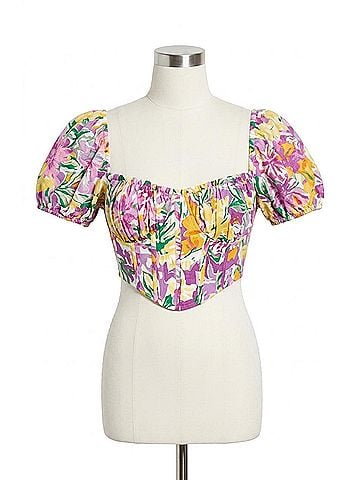 Astr Paola Top in Pink Floral (view 1)