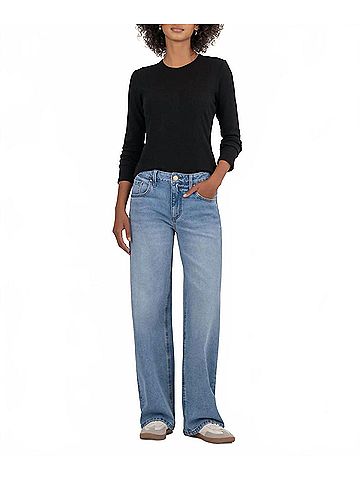 Kut from the Kloth Noelie Knit Top in Black (view 2)