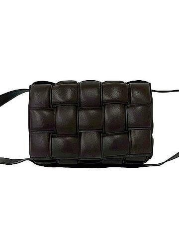 Bottega Veneta BOTTEGA VENETA Bottega Veneta Padded Cassette Intrecciato Leather Shoulder Bag, Brown, 38055 (view 1)