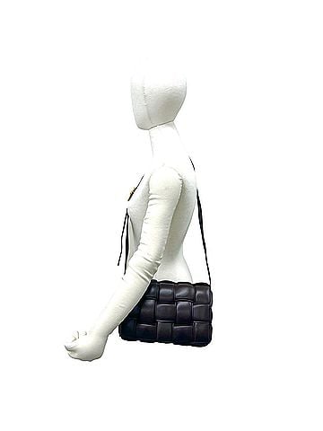 Bottega Veneta BOTTEGA VENETA Bottega Veneta Padded Cassette Intrecciato Leather Shoulder Bag, Brown, 38055 (view 2)