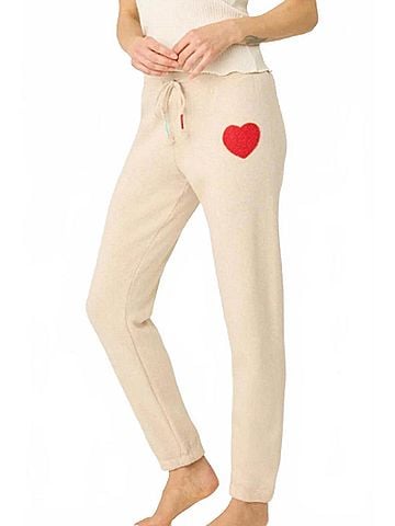 P.J. Salvage Women's For The Mama Banded Pant in Oatmeal (view 2)