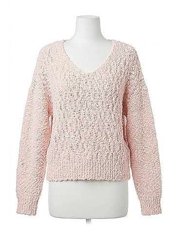 Dear John Women's Lexi V Neck Sweater Top in Pale Lilac (view 1)