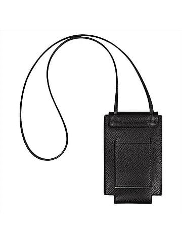 Longchamp Phone Case With Lanyard in Black (view 2)