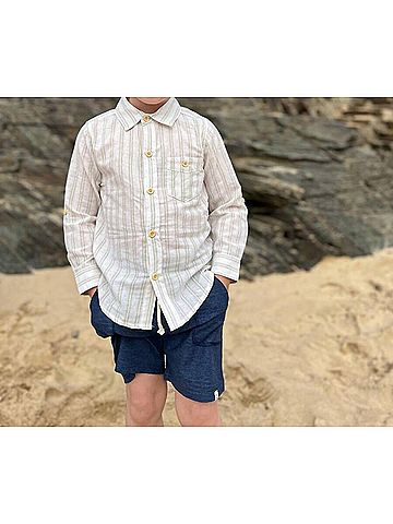 Me and Henry Boy's Merchant Button Down Shirt (view 2)
