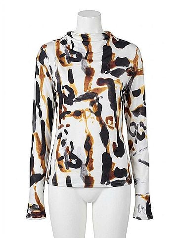 A.L.C. Georgia Top in Black/Camel (view 1)