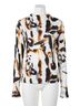 A.L.C. White Georgia Top in Black/Camel Size 2 - photo 1