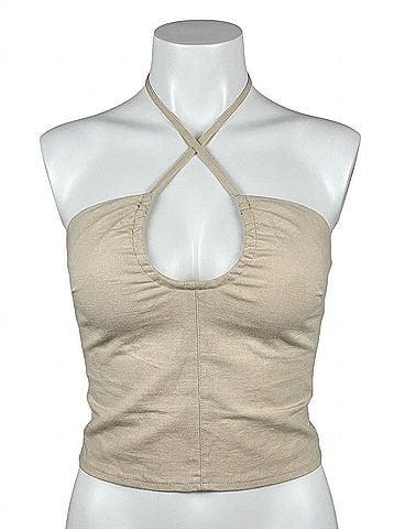 Le Lis Good 4 U Keyhole Top in Taupe (view 1)