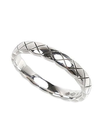 Chanel CHANEL 18KWG White Gold Coco Crush Ring J11793 55 4.0g Women's (view 1)