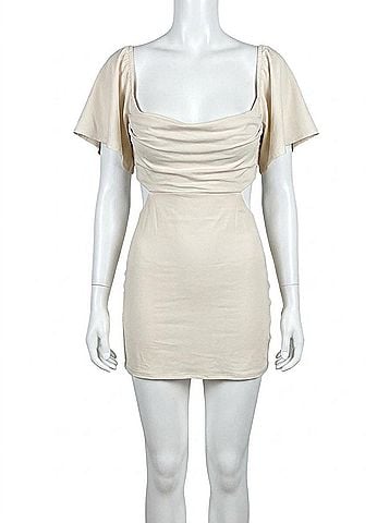 Le Lis The It Factor Mini Dress in Ivory (view 1)