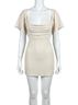 Le Lis Solid White The It Factor Mini Dress in Ivory Size S - photo 1