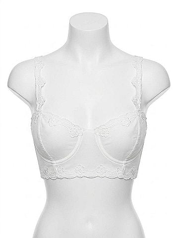 Le Lis Dukes Lace Corset Top in White (view 1)