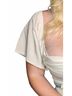 Le Lis Solid White The It Factor Mini Dress in Ivory Size S - photo 4