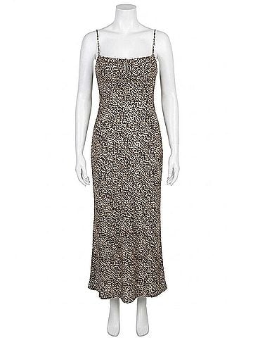 Le Lis In The Wild Maxi Dress in Brown/Black (view 1)