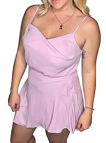Le Lis Eyes On You Drape Dress in Lavender (view 2)