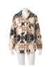 Elan Brown Aztec Print Coat in Camel Size M - photo 1