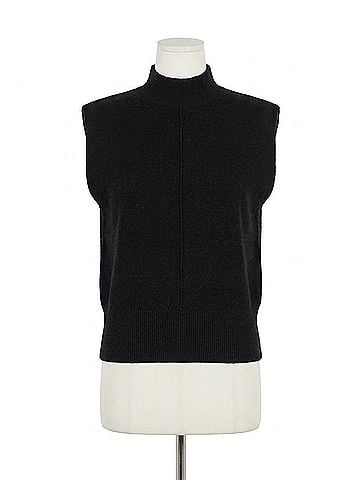 Elan Chelcie Sleeveless Sweater in Black (view 1)