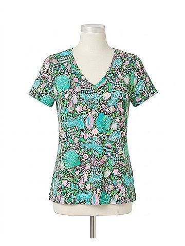Lilly Pulitzer Maryetta Top in Multi Royal Zoo (view 1)