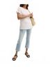 Hatch Solid White Everyday Linen Tee - Maternity in White Size 2 - photo 4