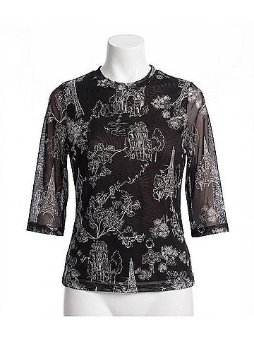 Johnny Was Kaia Mesh Tee (view 1)