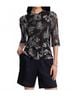 Johnny Was Black Kaia Mesh Tee Size XS - photo 2