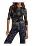 Johnny Was Black Kaia Mesh Tee Size XS - photo 6