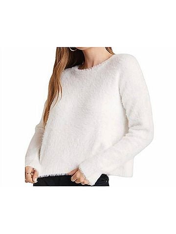Bella Dahl Slouchy Crew Sweater in White (view 2)