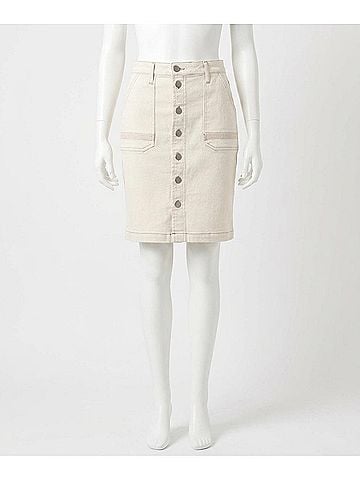 Kut from the Kloth Isla Pencil Skirt in Cream (view 1)
