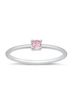 Starlette Solid Pink Women's Round Stackable Ring Size 4 - photo 1