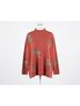 Entro Animal Print Orange Leopard Sweater Top Size L - photo 1