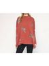 Entro Animal Print Orange Leopard Sweater Top Size L - photo 2