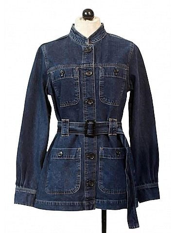 DL1961 Women's Utility Jacket in Moon Lake (view 2)