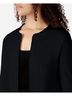 Danskin Solid Black Frayed Edge Open Jacket in Black Size L - photo 4