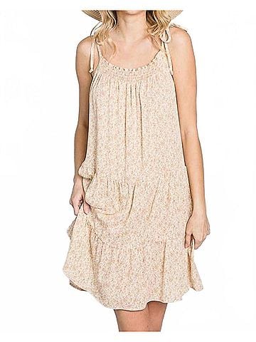 GeeGee Go With The Flow Floral Dress in Yellow (view 2)