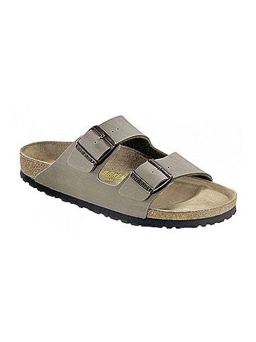 Birkenstock Unisex Arizona Sandal in Stone (view 1)