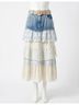 Pol Brown Bluebell Boho Maxi Skirt in Multi Size M - photo 1