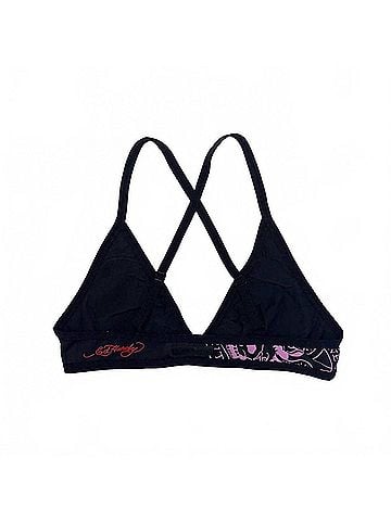 Ed Hardy Women's Ribbon Skull Criss Cross Bralette Top (view 2)