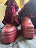 Hot Topic Burgundy Heels Size 6 - photo 8