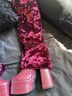 Hot Topic Burgundy Heels Size 6 - photo 4