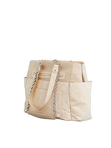 Béis The Diaper Bag in Beige w/ accessories  Diaper Bag (view 1)