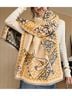 Accessories Floral Animal Print Jacquard Multi Color Scarf One size - photo 7