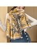 Accessories Floral Animal Print Jacquard Multi Color Scarf One size - photo 4