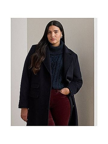 Lauren by Ralph Lauren Reefer Coat Coat (view 2)