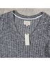Deletta Solid Gray Long Sleeve T-Shirt Size M - photo 10