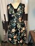 Nanette Lepore 100% Polyester 60% Cotton 20% Nylon 20% Rayon 100% Polyester Floral Black Cocktail Dress Size 16 - photo 4