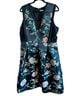 Nanette Lepore 100% Polyester 60% Cotton 20% Nylon 20% Rayon 100% Polyester Floral Black Cocktail Dress Size 16 - photo 1
