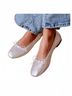 Mongoose Silver Women's Ballet Flat in Silv Size 9 - photo 2