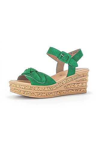 Gabor Womens 2465319 Wedge Heel Sandal in Green (view 2)