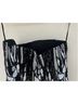 Elie Saab 50% Polyester 35% Rayon 15% Nylon 100% Silk Print White Cocktail Dress Size 8 - photo 7